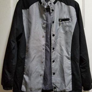 Bomber Jacket HoundsTooth button down Long sleeves